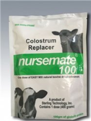 Nursemate 100 Colostrum Replacer with Immu-Prime, 400gm By Sterling Technology