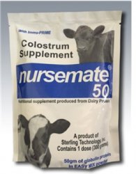 Nursemate 50 Colostrum Supplement with Immu-Prime, 300gm By Sterling Technology
