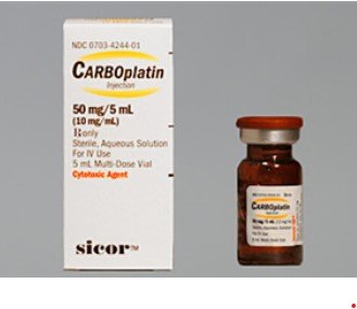 Carboplatin Injection 10mg/mL, 5mL By Teva Pharmaceuticals