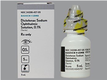 Diclofenac Sodium Ophthalmic Solution 0.1%, 5mL By Valeant Pharmaceuti