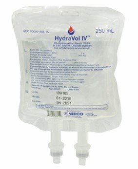 HydraVol IV 6% Hydroxyethyl Starch 130/0.4 in 0.9% Sodium Chloride By ...
