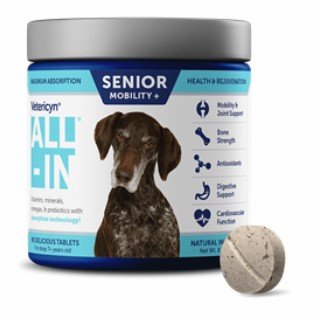 All-In Senior Mobility+ Supplement, 90 Tablets By Vetericyn