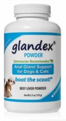Glandex Anal Gland Support Powder for Dogs and Cats, Beef Flavor, 5.5oz