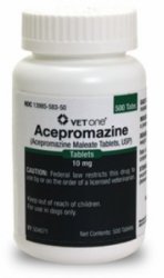 Acepromazine (Acepromazine Maleate) Tablets 10mg, 500 Count By Vet One 