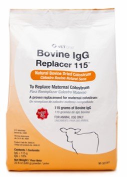 Bovine IgG Replacer 115, Natural Bovine Dried Colostrum, 640gm  By Vet One