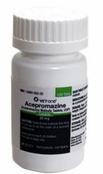 Acepromazine (Acepromazine Maleate) Tablets 25mg, 100 Count  By Vet One