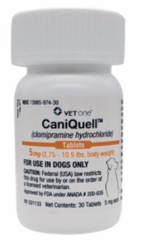 CaniQuell (Clomipramine Hydrochloride) Tablets for Dogs 5mg, 30 Count