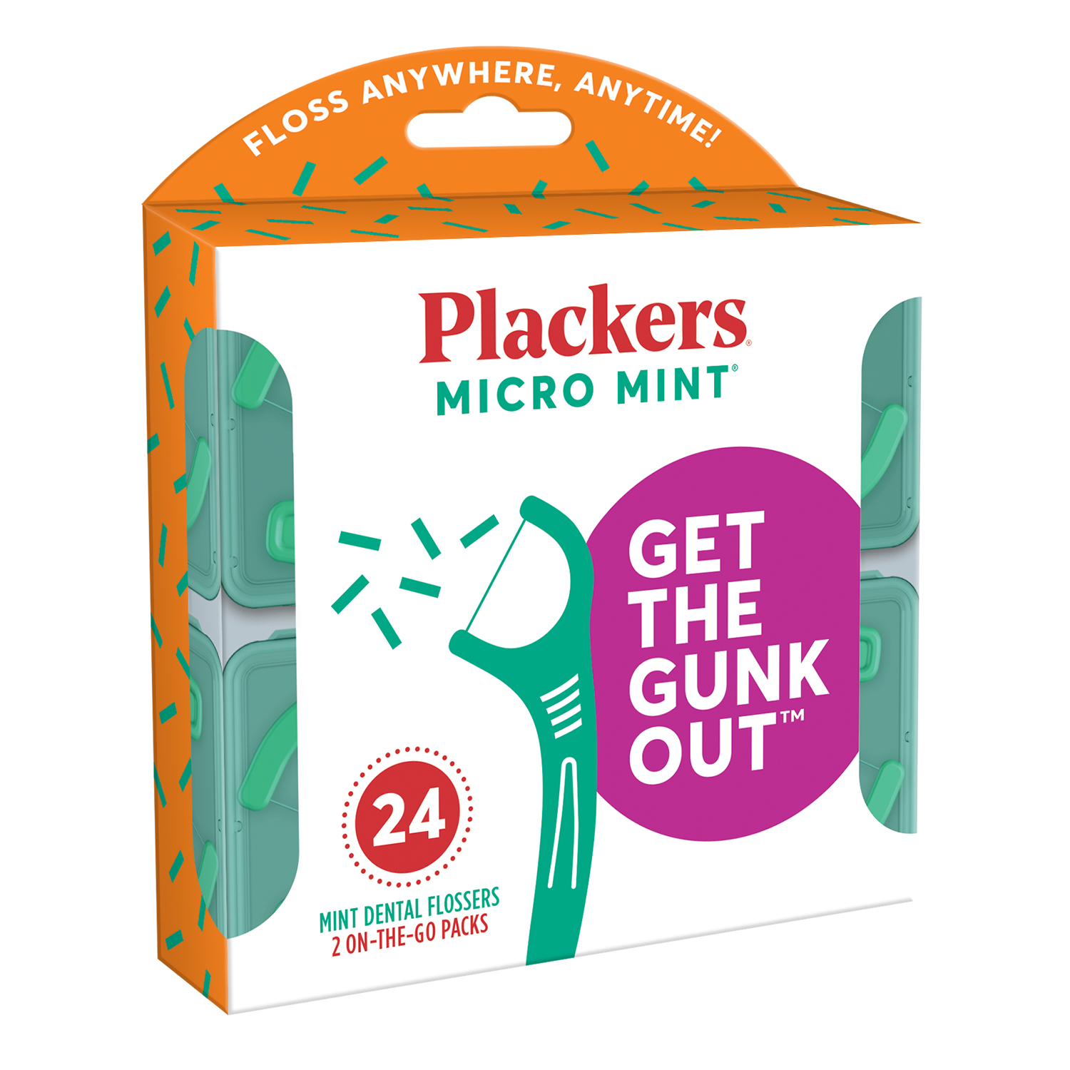 Plackers  MICRO MINT® Dental Flossers 2 On-The-Go Packs-85751/303857518-AM-4