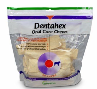 Dentahex Oral Care Chews for Extra Large Dogs, 30 Count By Vetoquinol USA