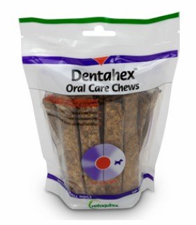 Dentahex Oral Care Chews for Petite and Small Dogs, 30 Count By Vetoquinol USA