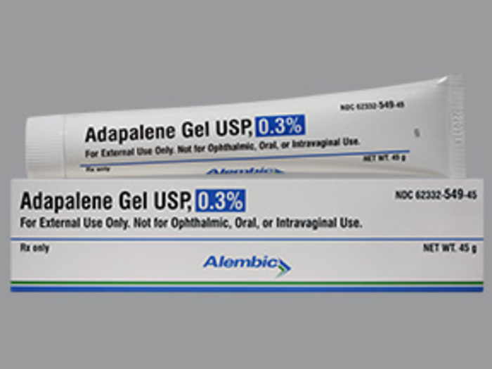 Rx Item-Adapalene 0.3% Gel 45 By Alembic Pharmaceuticals USA Gen Differin