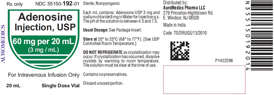 Rx Item-Adenosine 90MG 30 ML Single Dose Vial by Auromedics Pharma USA 