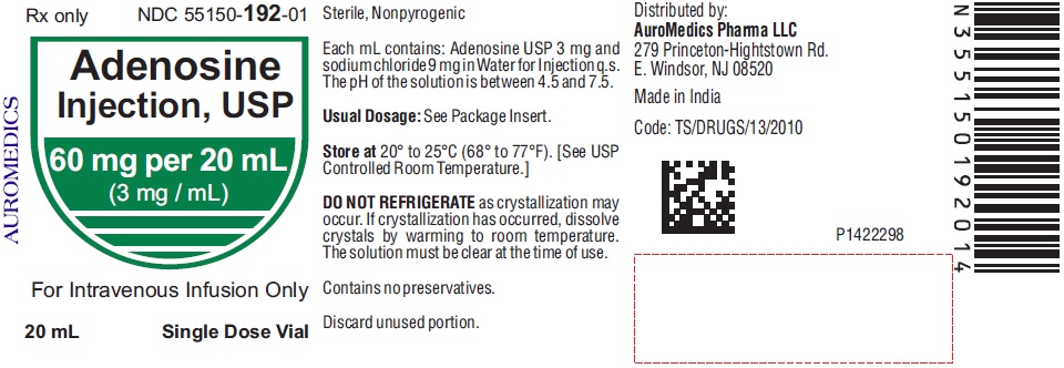 Rx Item-Adenosine 3 Mg/Ml Vl 30 By Auromedics Pharma USA 