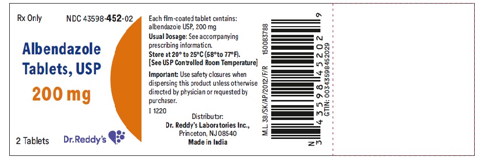 Rx Item-Albendazole 200MG Gen Albenza 2 Tab by Dr.Reddy's Pharma USA  