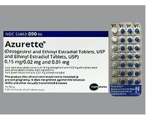 Rx Item-Azurette 21-5 -28 Tab 6X28 By Mayne Pharma 