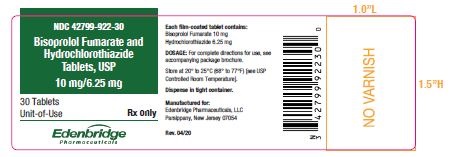 Rx Item-Bisoprolol-Hctz 10-6.25Mg Tab 100 By Edenbridge Pharma USA Gen Ziac 
