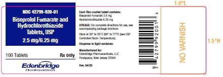 Rx Item-Bisoprolol-Hctz 2.5-6.25Mg Tab 100 By Edenbridge Pharma Gen Ziac