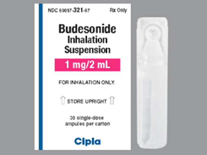 Rx Item-Budesonide 1MG/2ML 30X2 ML Ampoule by Cipla Pharma USA 