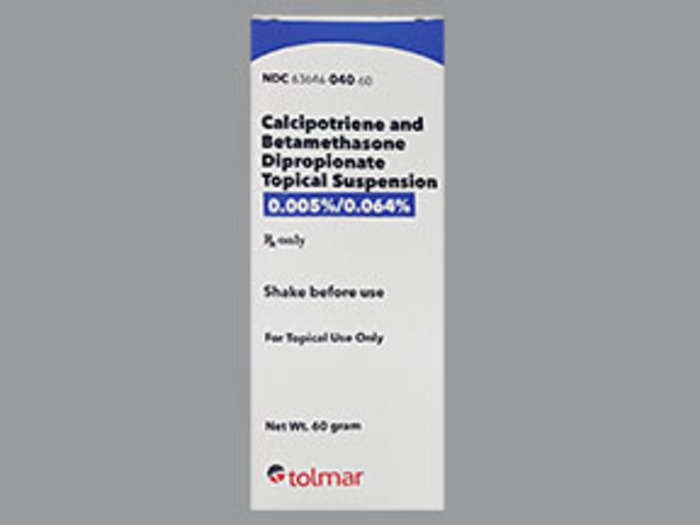 Rx Item-Calcipotriene/Betamethasone 0.005-0.064 Sus 60 By Tolmar Gen Taclonex