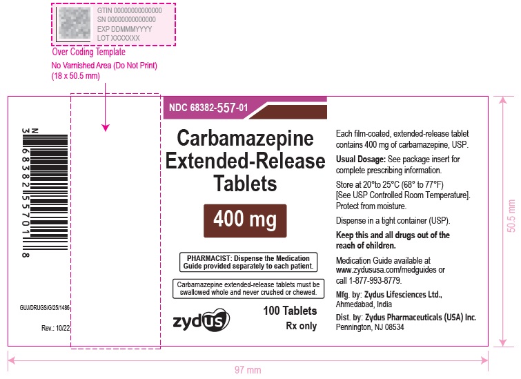 Rx Item-Carbamazepine ER 400 Mg Tab 100 By Zydus Pharma USA Gen Tegretol XR