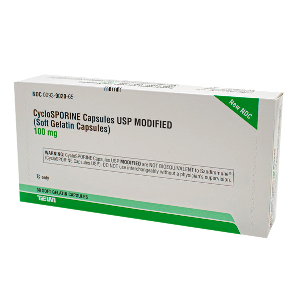 Rx Item-Cyclosporine 100 Mg Cap 30 By Teva Pharmaceuticals USA 