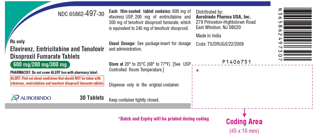 Rx Item-Efavirenz-Emtr-Diso 600-200Mg Tab 30 By Aurobindo Gen Atripla