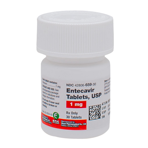 Rx Item-Entecavir 1 Mg Tab 30 By Epic Pharma USA Gen Baraclude