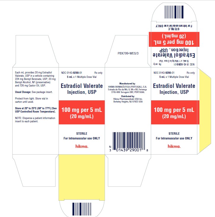 Rx Item-Estradiol 20 Mg/Ml Vl 5ml 100mg By Hikma Pharma USA Gen Delestrogen