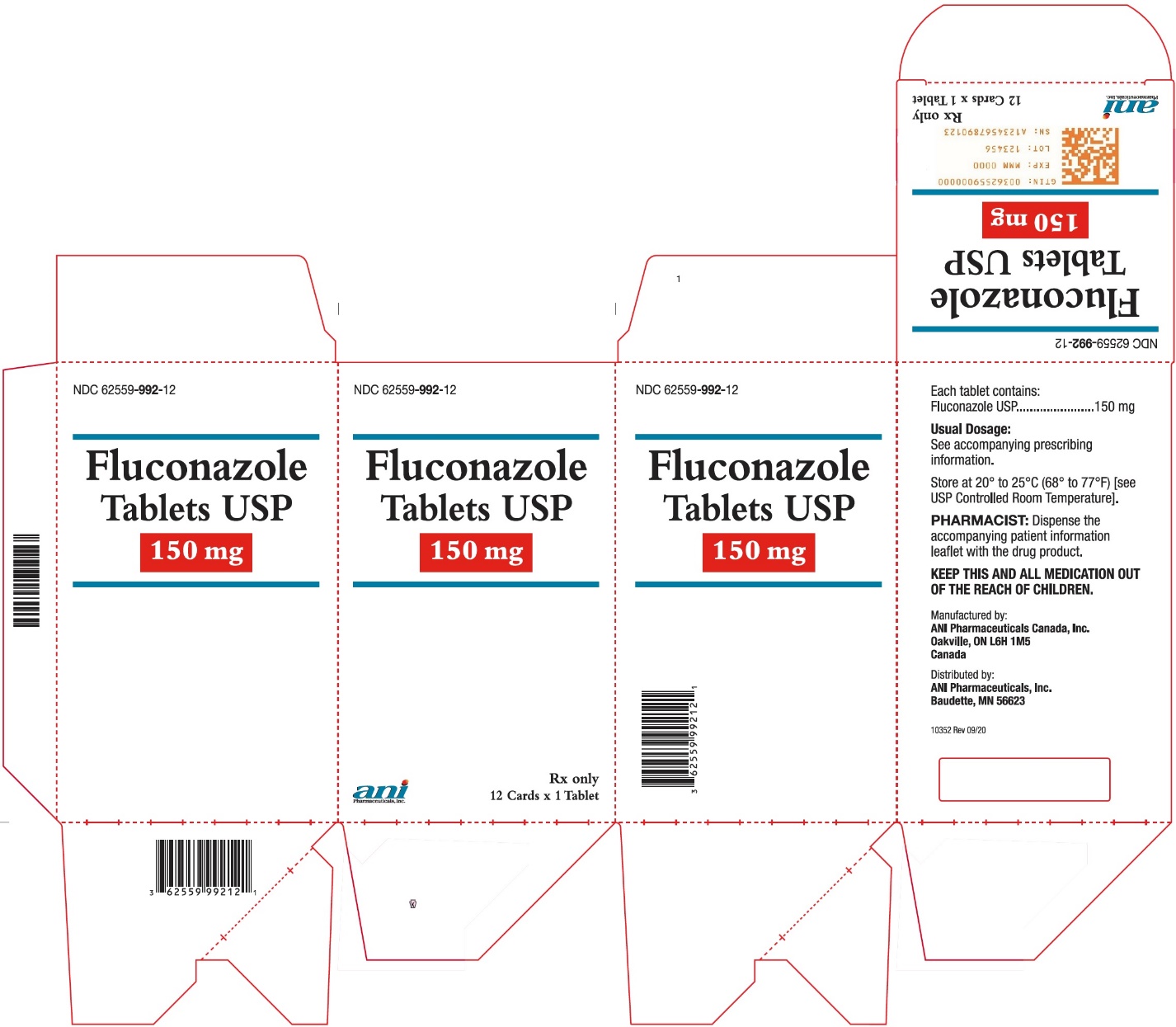 Rx Item-Fluconazole 150 Mg Tab 12 By Ani Pharmaceuticals USA Gen Diflucan