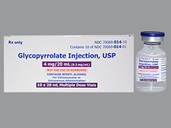 Rx Item-Glycopyrrolate 0.2 Mg/Ml Vl 25X2 By Xiromed USA Gen Robinul