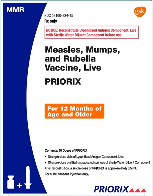 PRIORIX (MMR) VAX measles,mumps,rubella vaccine/PF Sq VL KIT 10 DOSE