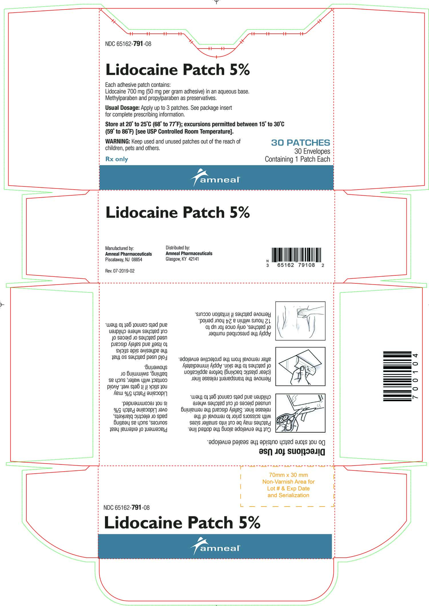 '.Lidocaine 5% Patches Amneal.'