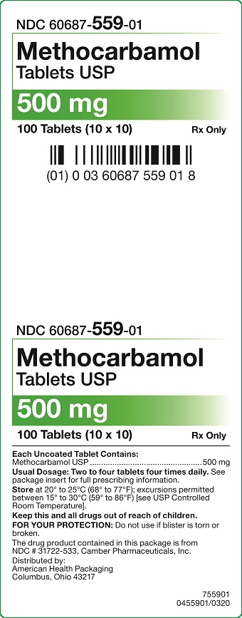 Rx Item-Methocarbamol Ahp 500 Mg Tab 100 By AHP UD Gen Robaxin