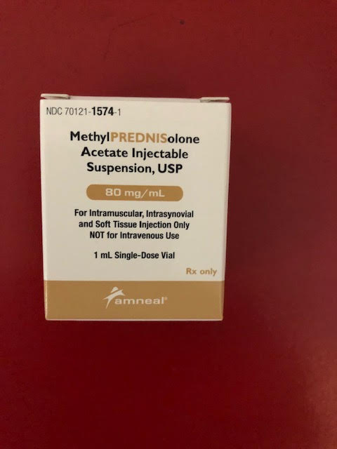 Rx Item-Methylprednisolone 80 Mg/Ml Vl 1ml By Amneal Pharma Gen Depo Medrol