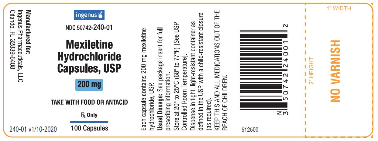 Rx Item-Mexiletine 200 Mg Cap 100 By Ingenus Pharmaceuticals USA Gen Mexitil