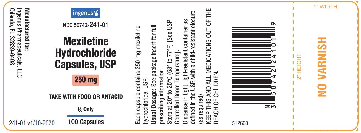 Rx Item-Mexiletine 250 Mg Cap 100 By Ingenus Pharma Gen Mexitil