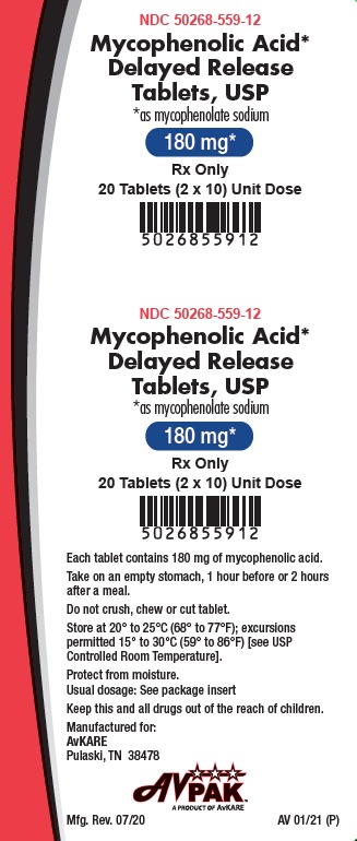 '.Mycophenolate 180 MG  TAB .'