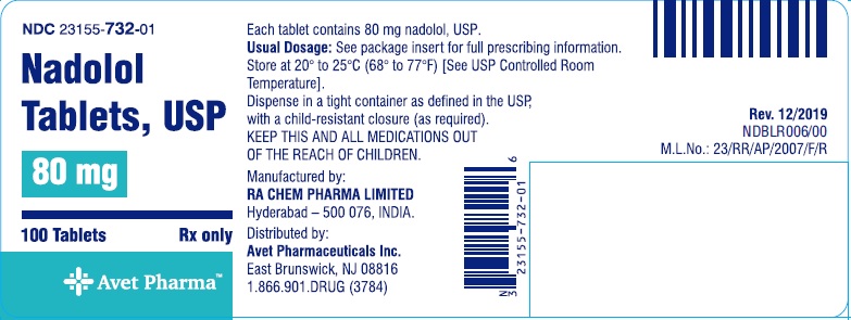 Rx Item-Nadolol 80 Mg Tab 100 By Heritage Pharmaceuticals USA Gen Corgard