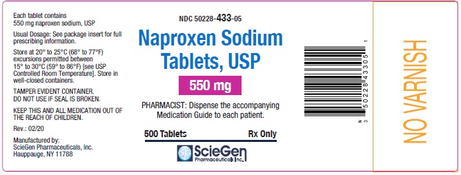 Rx Item-Naproxen Sod 550 Mg Tab 500 By Sciegen Gen Anaprox