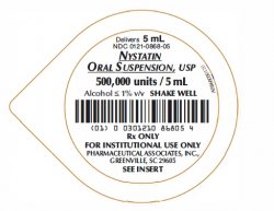 Rx Item-Nystatin 100000/Ml Sus 40X5 By Pharmaceutical Assoc UD Gen Mycostatin