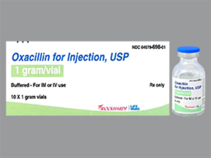 Rx Item-Oxacillin 1 G Vl 10 By Wockhardt USA Injectables 