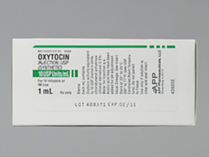 Rx Item-Oxytocin 10 Unit/Ml Vl 25X1 By Fresenius Kabi USA 