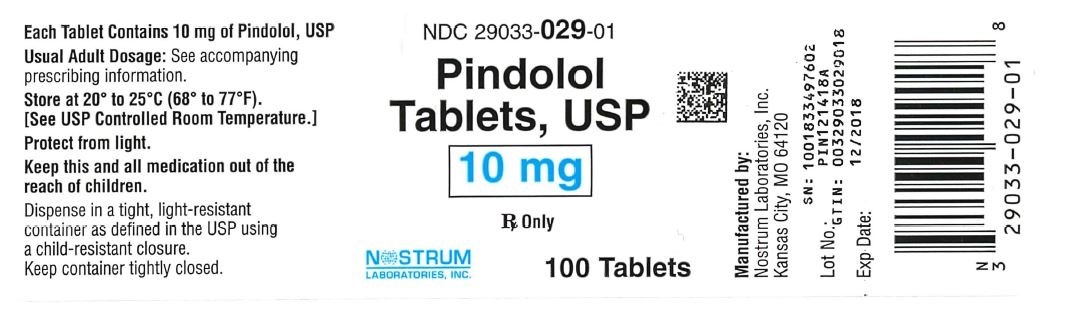 Rx Item-Pindolol 10 Mg Tab 100 By Nostrum Laboratories Gen Visken