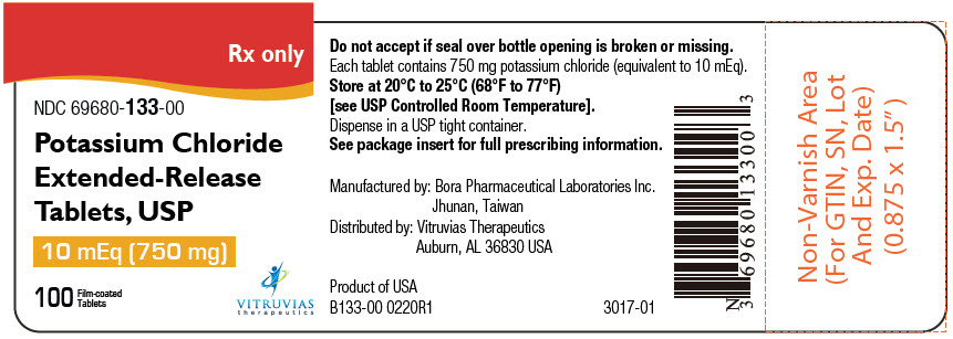Rx Item-Potassium Chloride UD 10 Meq Tab 100 By Vitruvias Thera USA Gen K Tab