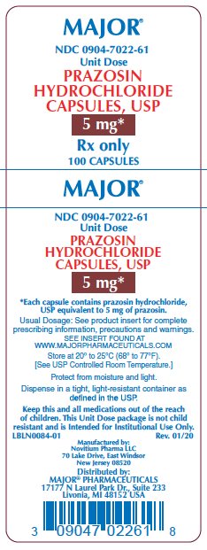 Rx Item-Prazosin Hcl 2 Mg Cap 100 By Major Pharma Gen Minipress UD