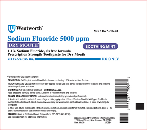 Rx Item-Sodium Fluoride 1.1% Gel 100 By Prasco USA 