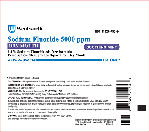 Fluoride Rx Rx Item-Sodium Fluoride 1.1% Gel 100 By Prasco USA