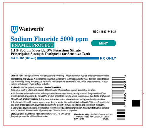Rx Item-Sodium Fluoride 0.011-5% T/P Mint 100 By Prasco USA 