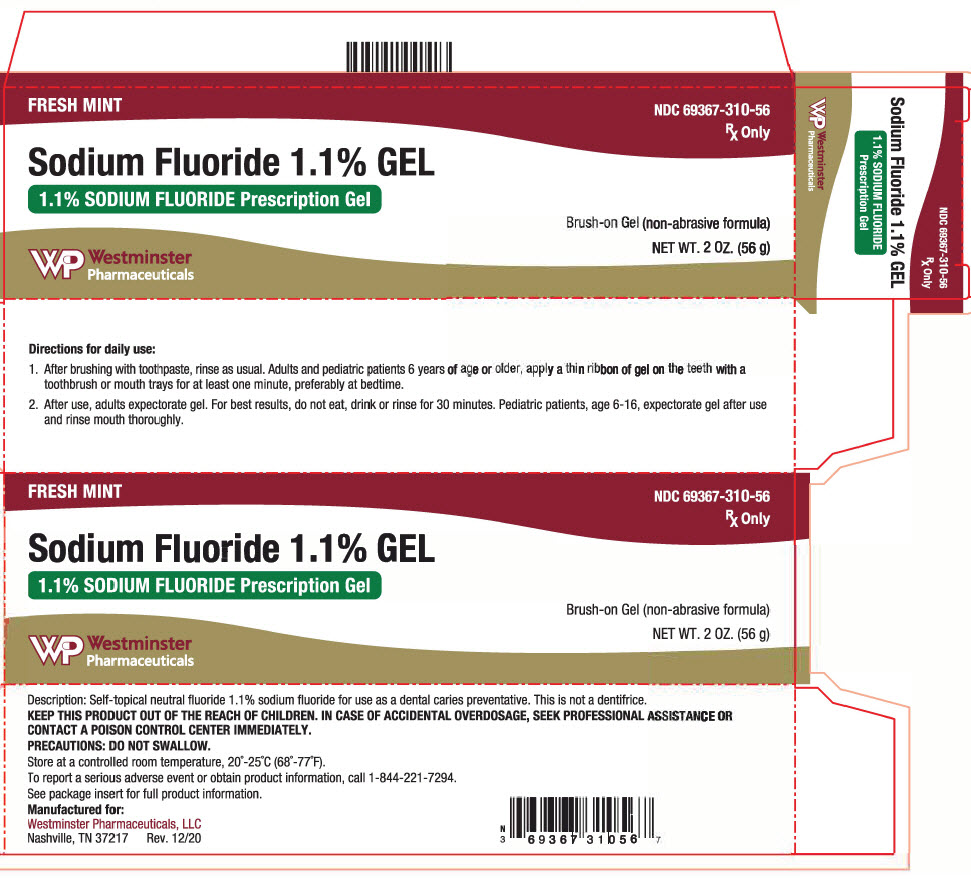 Rx Item-Sodium Fluori 1.1% Gel 56 By Westminster Pharmaceuticals 