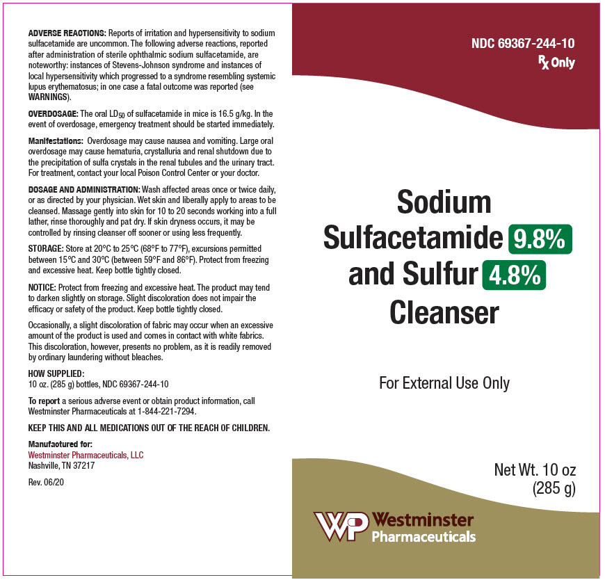 Rx Item-Sodium-Sulfur 9.8%-0.048 WAsh 285 By Westminster Gen Plexion